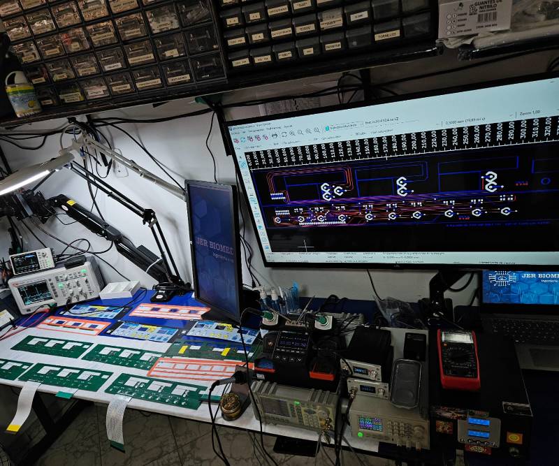 Membrana electrónica para equipo médico